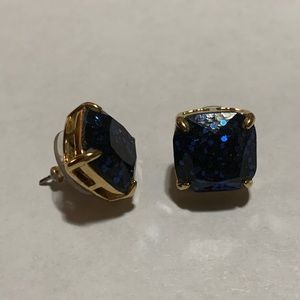 kate spade Jewelry - Kate Spade dark blue glitter studs kate spade Jewelry - Kate Spade dark blue glitter studs